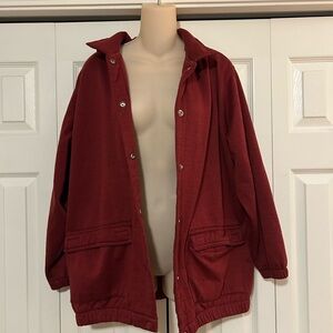 Vintage Haband Deep Red Lightweight Jacket